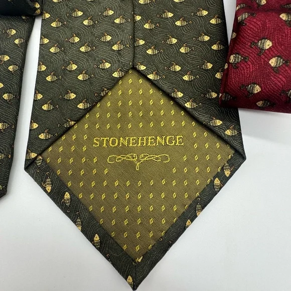 Stonehenge 100% Silk Ties, Fish Themed - Picture 5 of 8